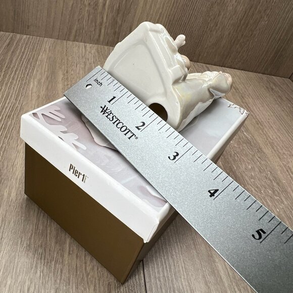 Pier 1 Holy Family Nativity Figurine Iridescent Glazed Porcelain Christmas Decor - Picture 12 of 12